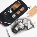 ANDSTAL AND STAL 21PCS Sketch Professional Drawing Value Pack avec crayons noirs crayons de charbon de bois Kit d&#39;outils d&#39;art